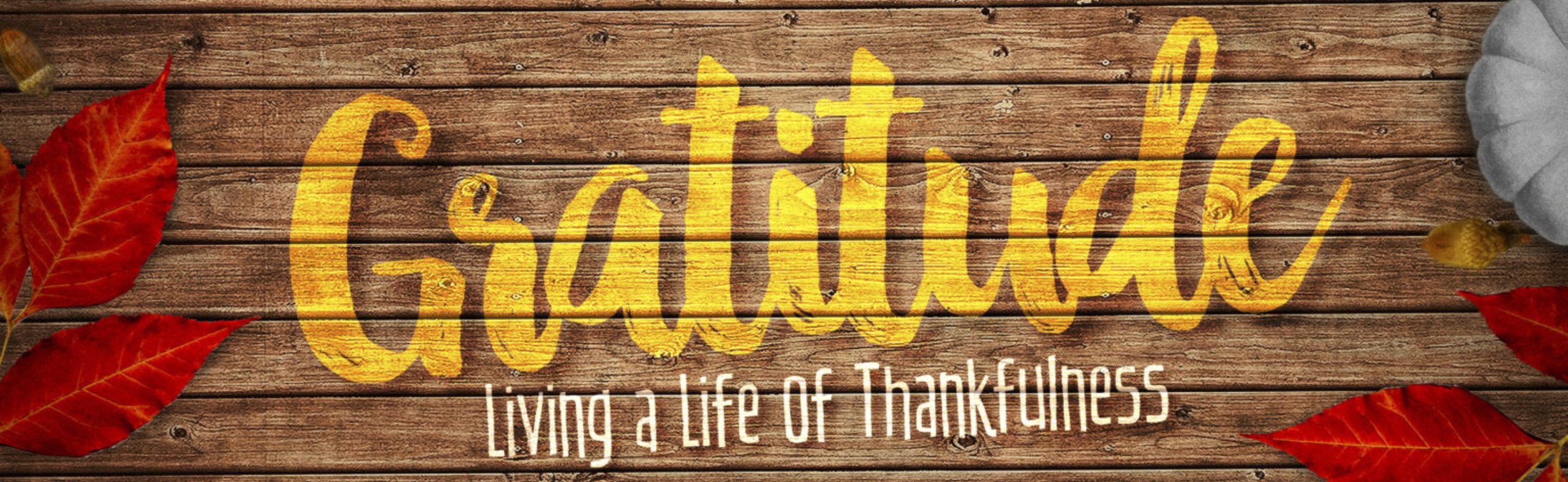 Thankfulness Is A Choice – Week 1